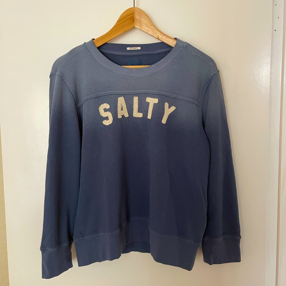 Rare authentic Mother ‘Salty’ blue ombre sweatshirt, Size L
